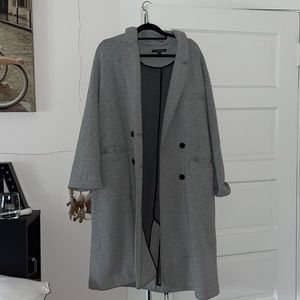 Unlined Double Breasted Coat